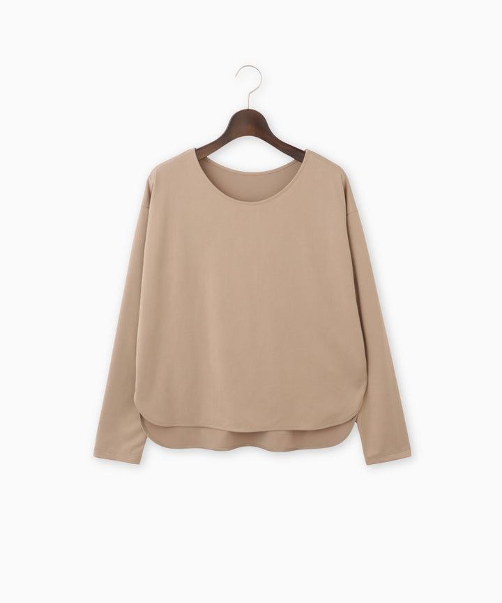 バックサテンロングTシャツ
