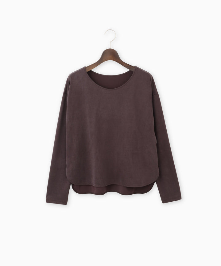 バックサテンロングTシャツ