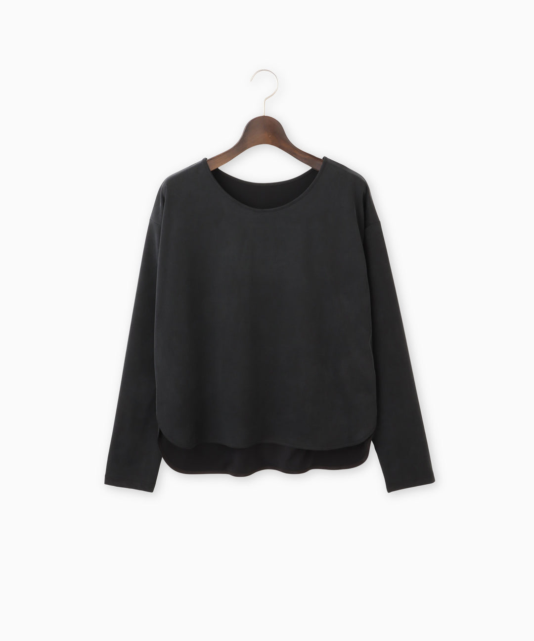 バックサテンロングTシャツ
