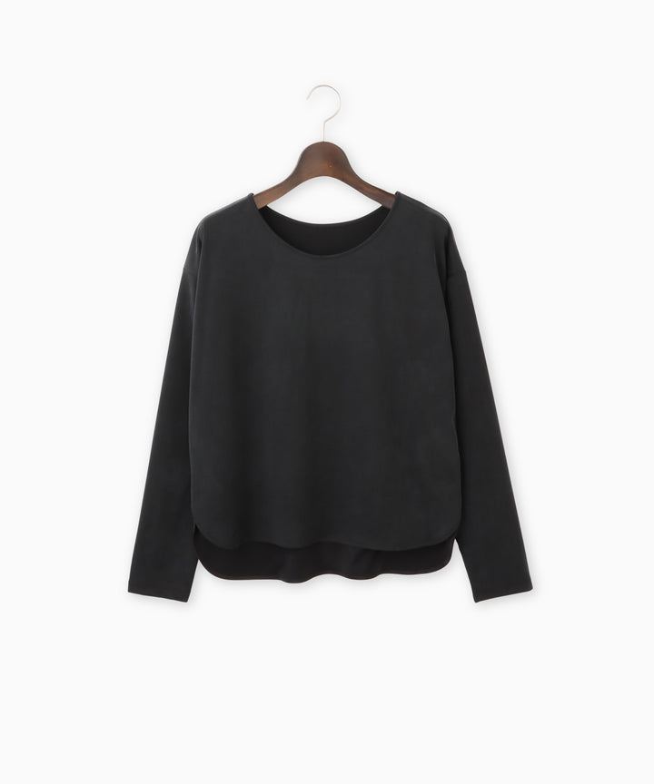 バックサテンロングTシャツ