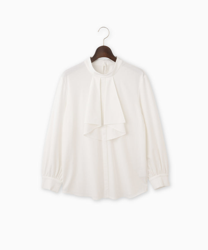 ペプラムフリルカットソー