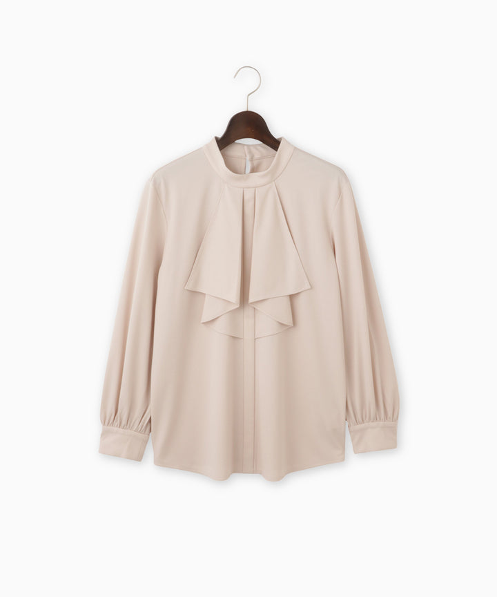 ペプラムフリルカットソー