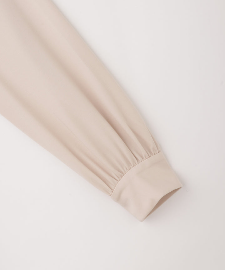 ペプラムフリルカットソー