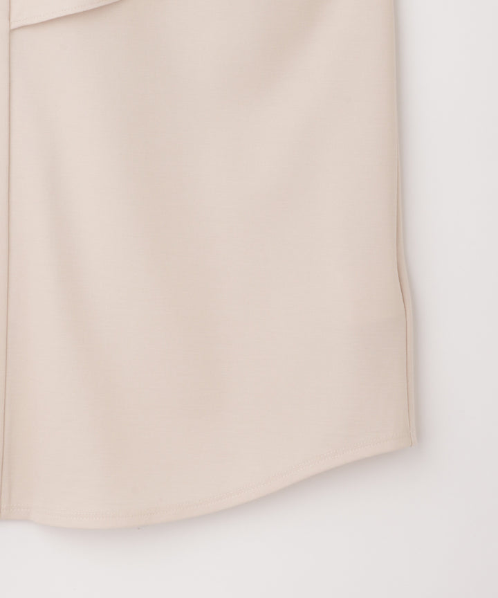 ペプラムフリルカットソー