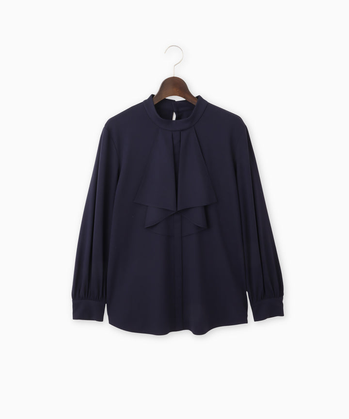 ペプラムフリルカットソー