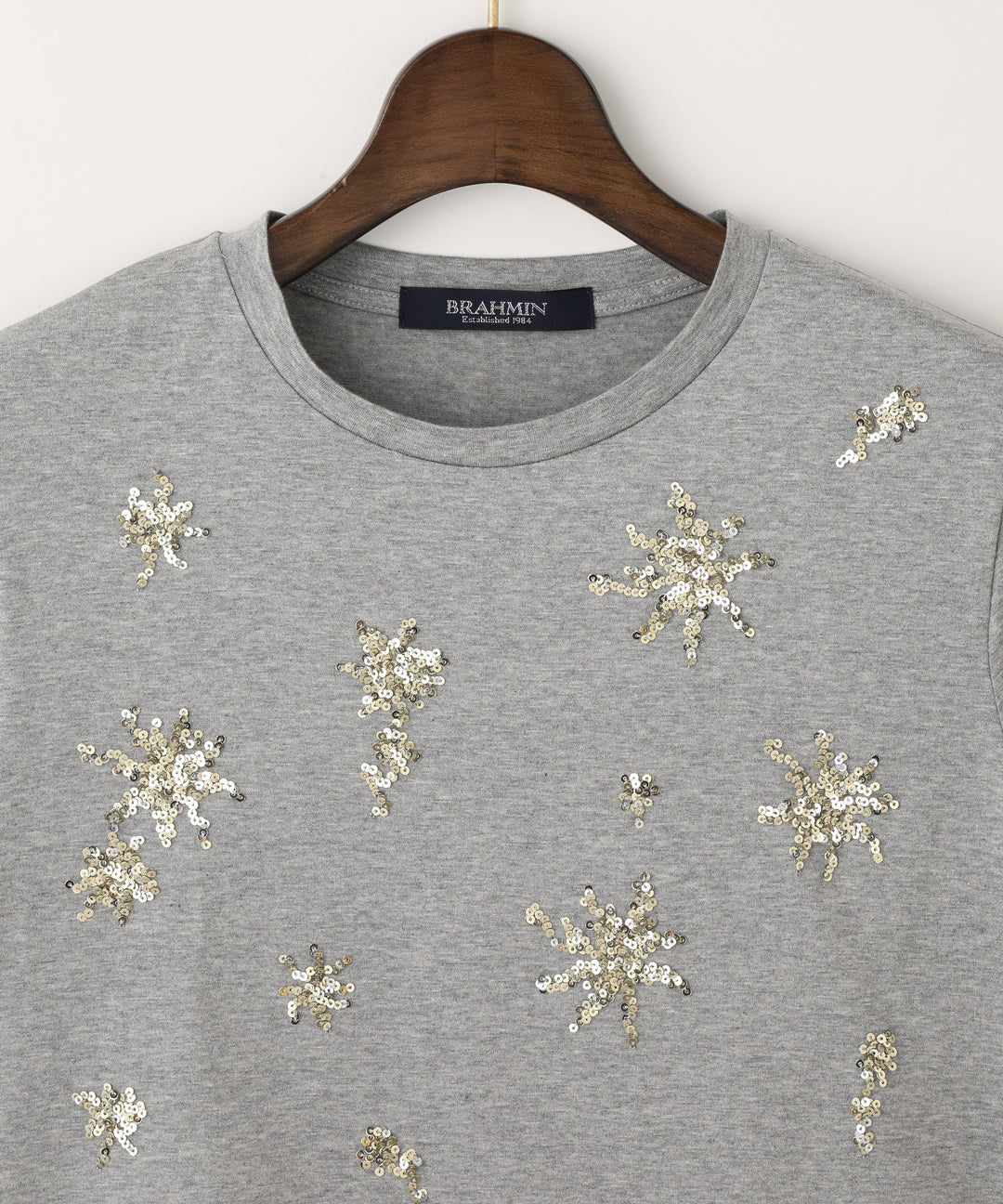 Sequin Embroidered T-shirt