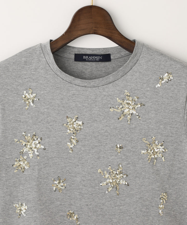 Sequin Embroidered T-shirt