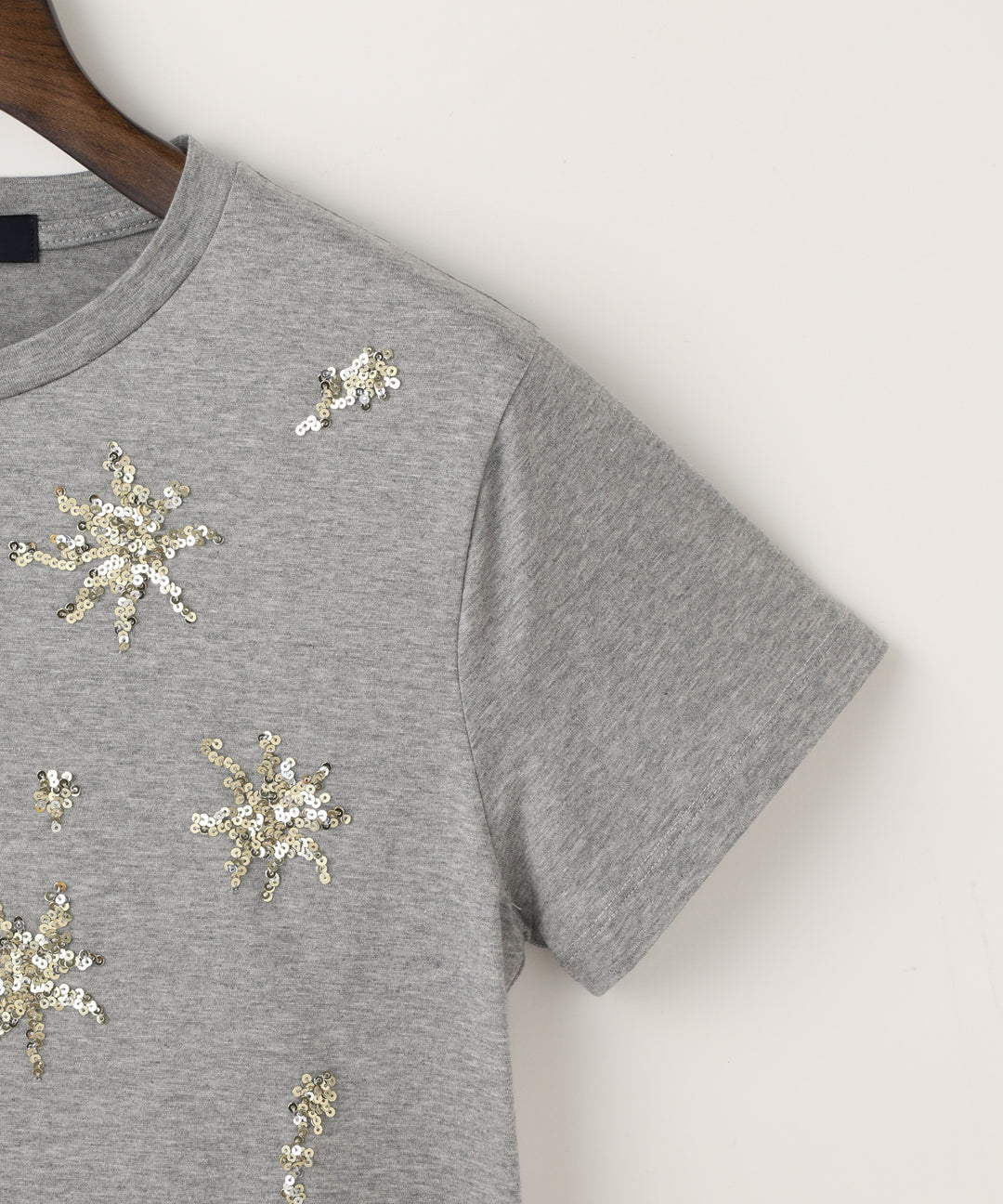 Sequin Embroidered T-shirt