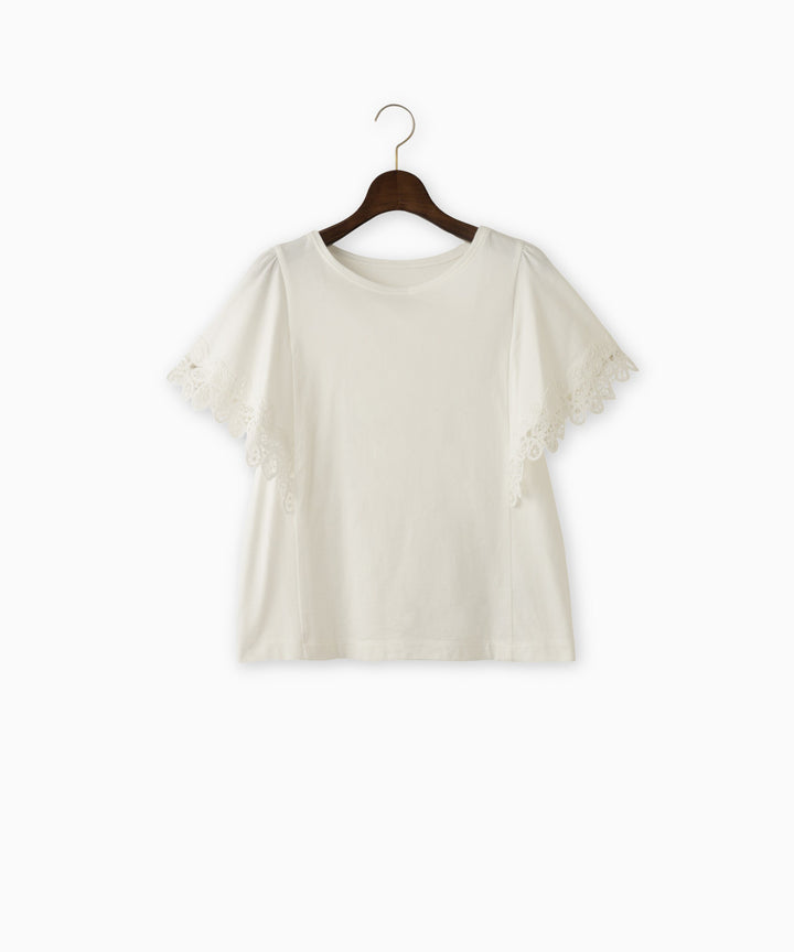 Flare Sleeve Lace Cut-and-Sew