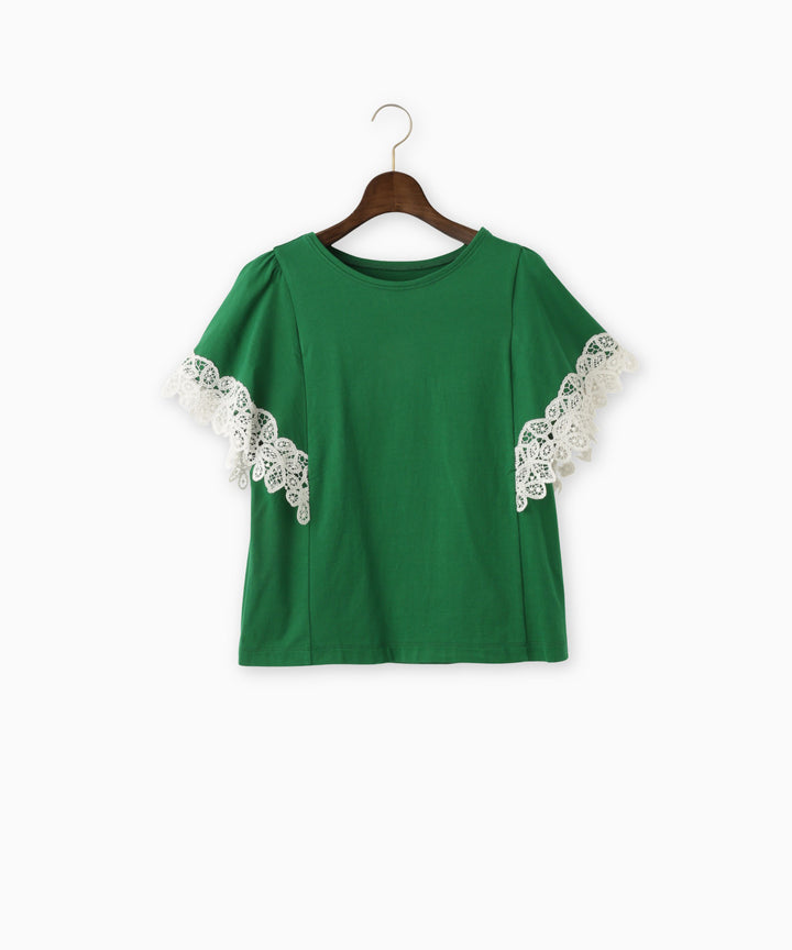Flare Sleeve Lace Cut-and-Sew