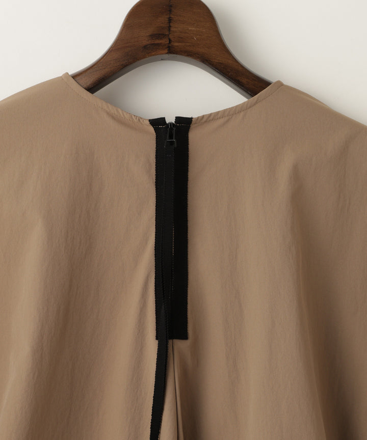 Knit and Woven Combo Cut-and-Sewn Top