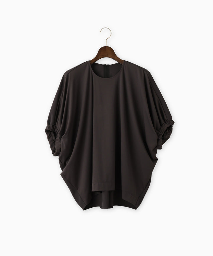 Knit and Woven Combo Cut-and-Sewn Top