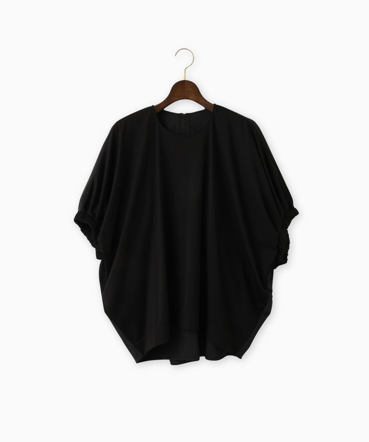 Knit and Woven Combo Cut-and-Sewn Top