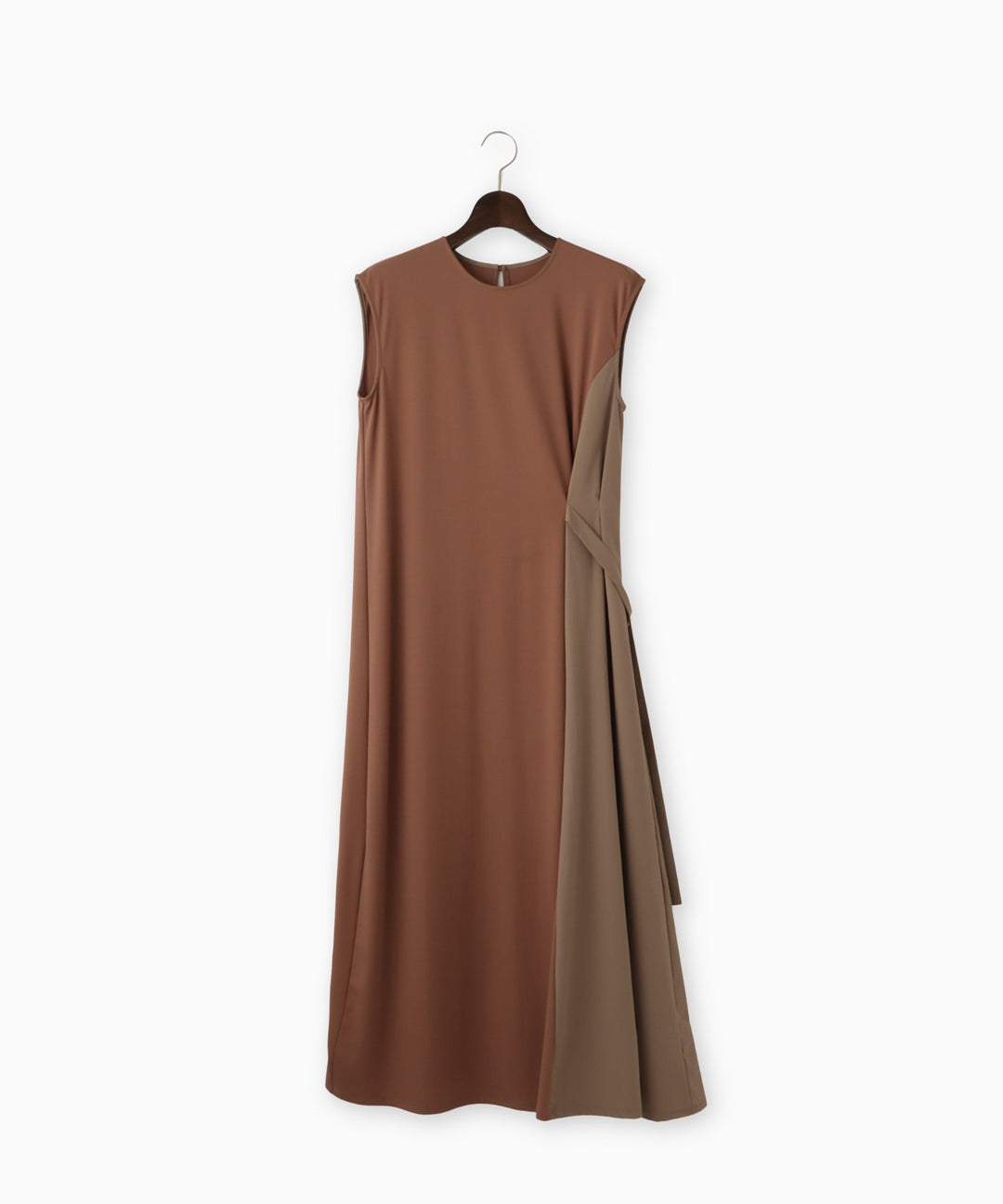 Side Ribbon Bi-Color Dress