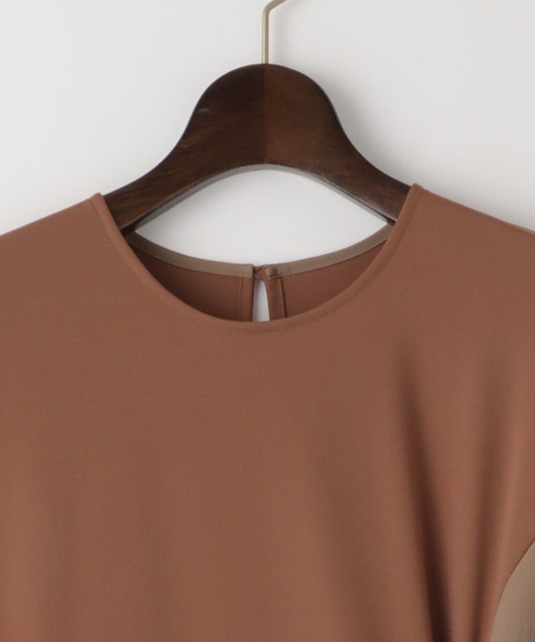 Side Ribbon Bi-Color Dress