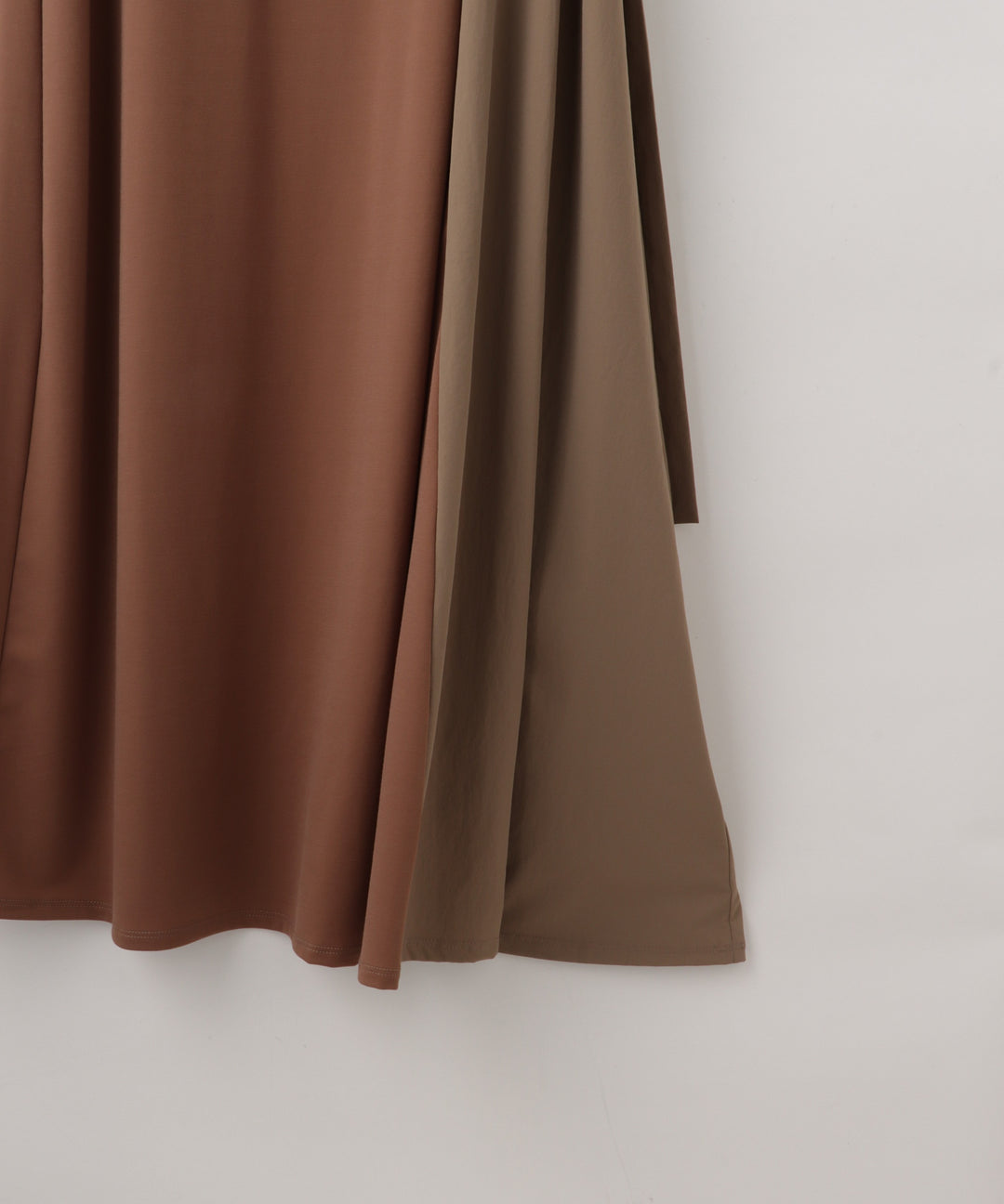 Side Ribbon Bi-Color Dress