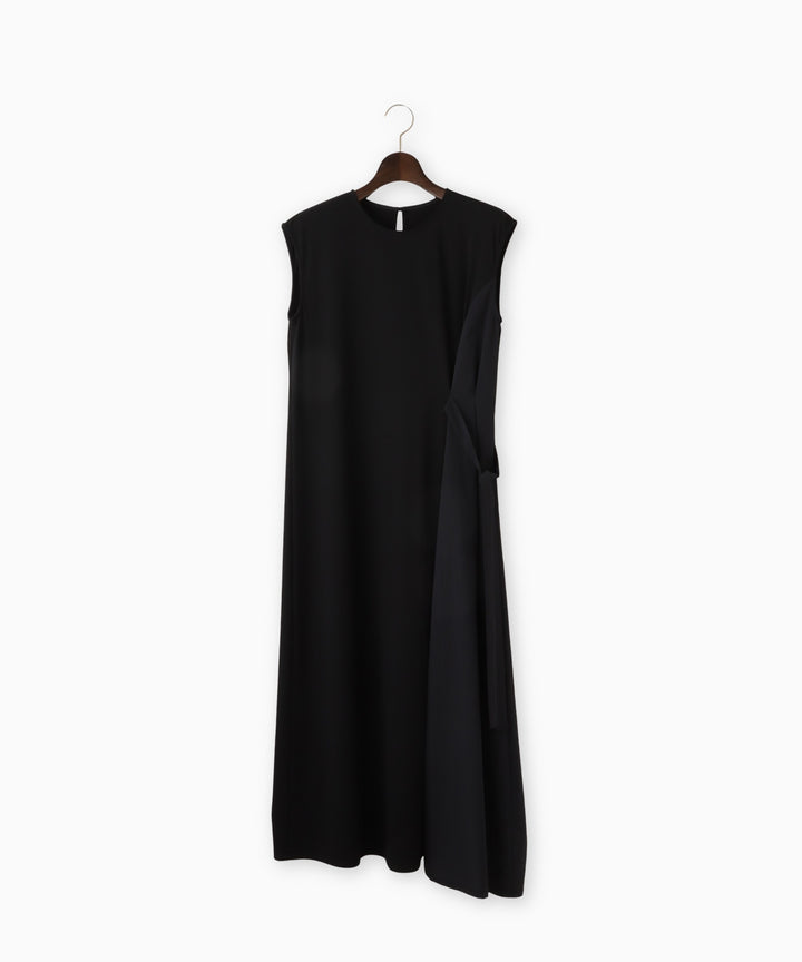 Side Ribbon Bi-Color Dress