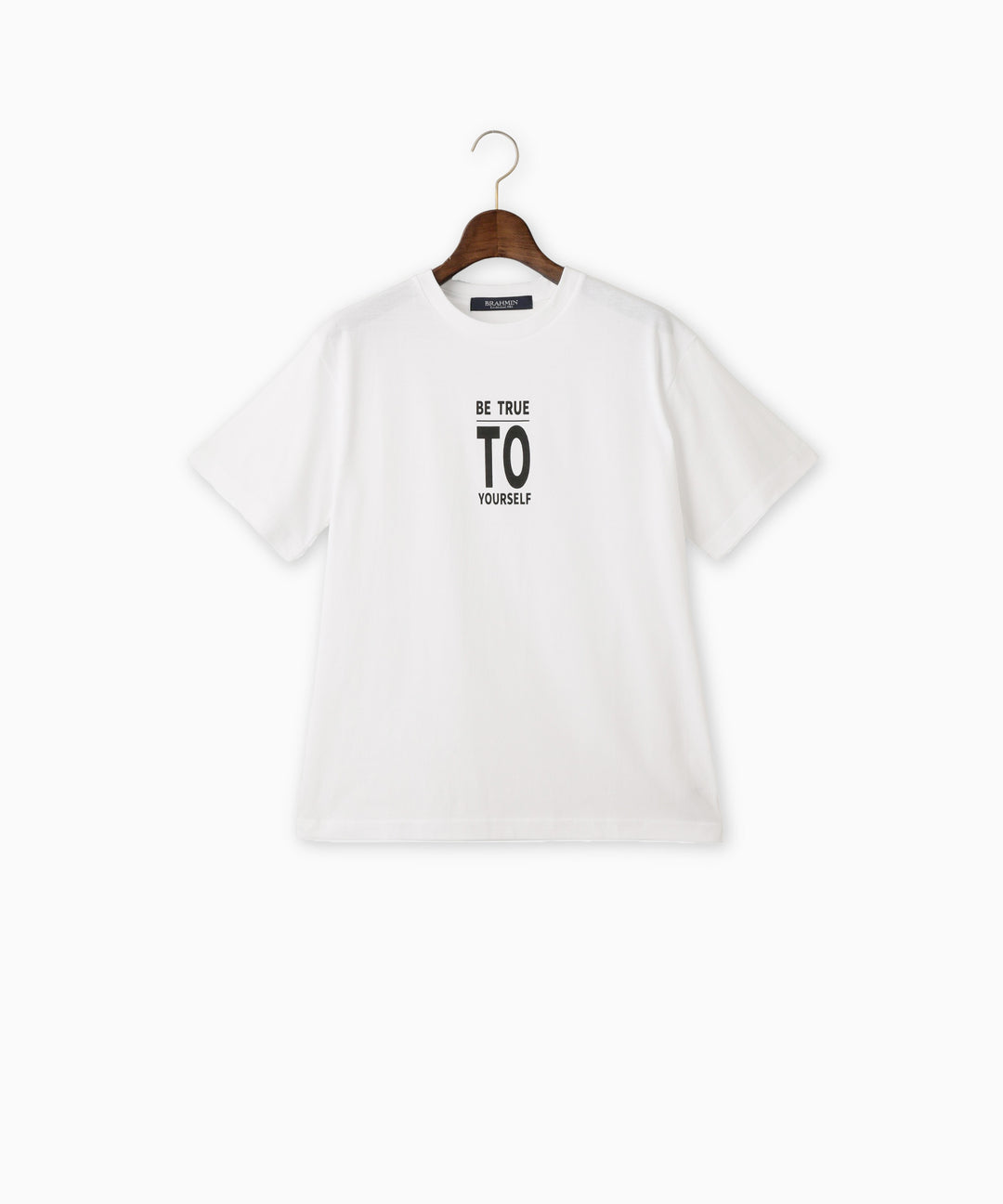 メッセージプリントコットンTシャツ