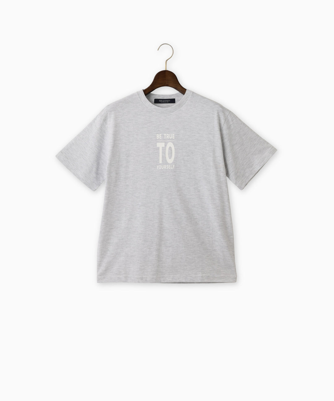メッセージプリントコットンTシャツ