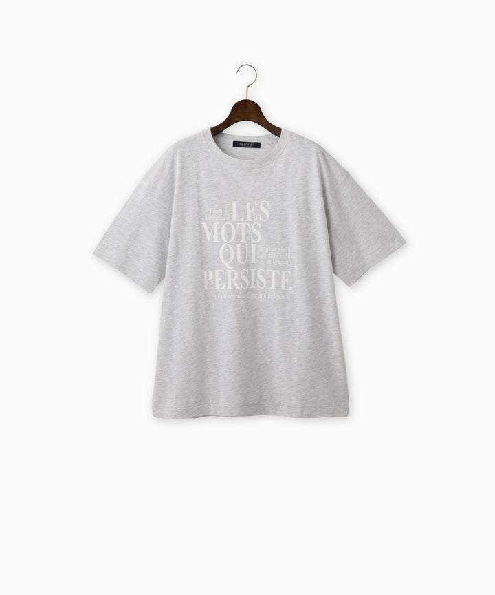 メッセージロゴプリントTシャツ