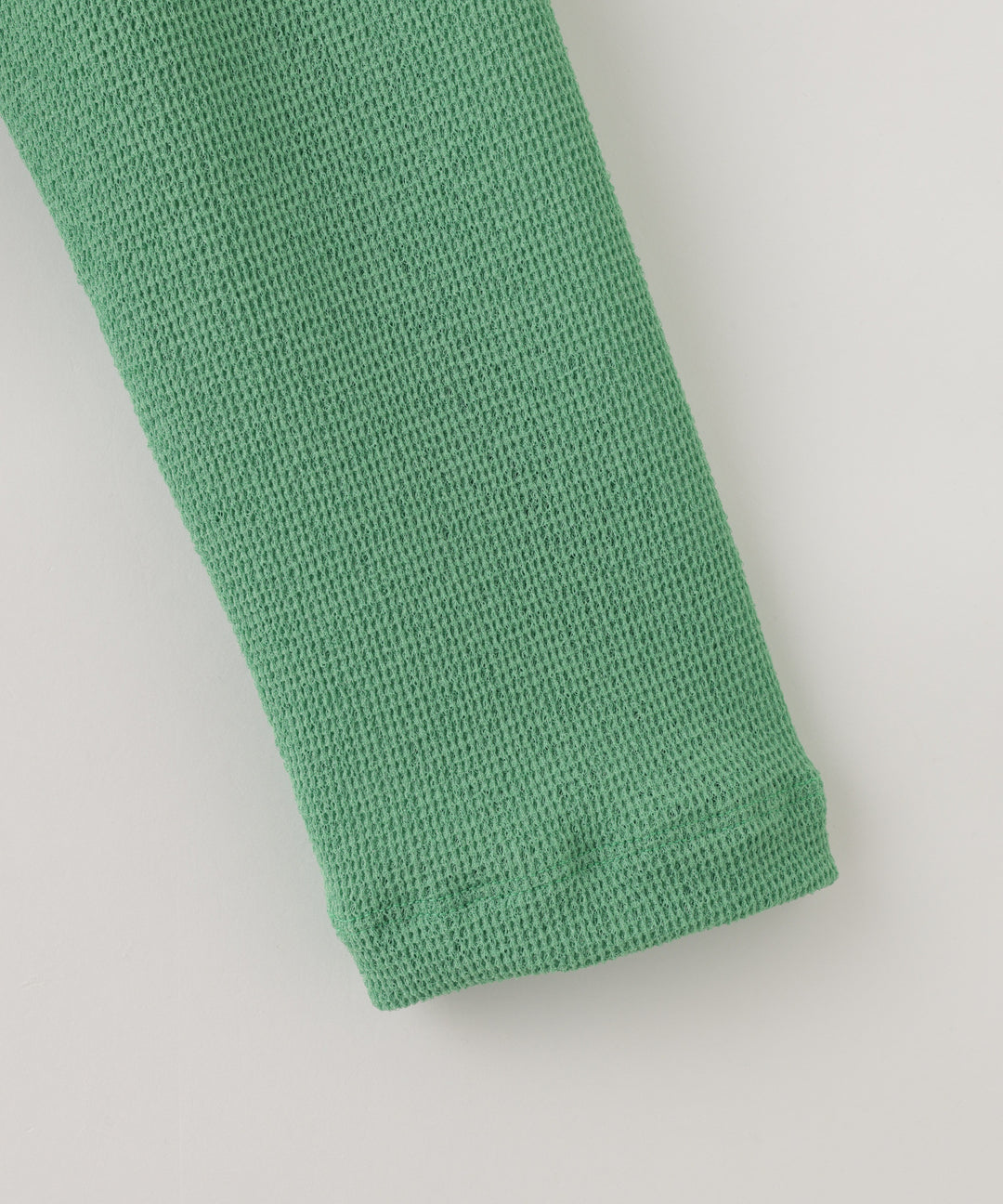 ロゴ刺繍ワッフルカーディガン