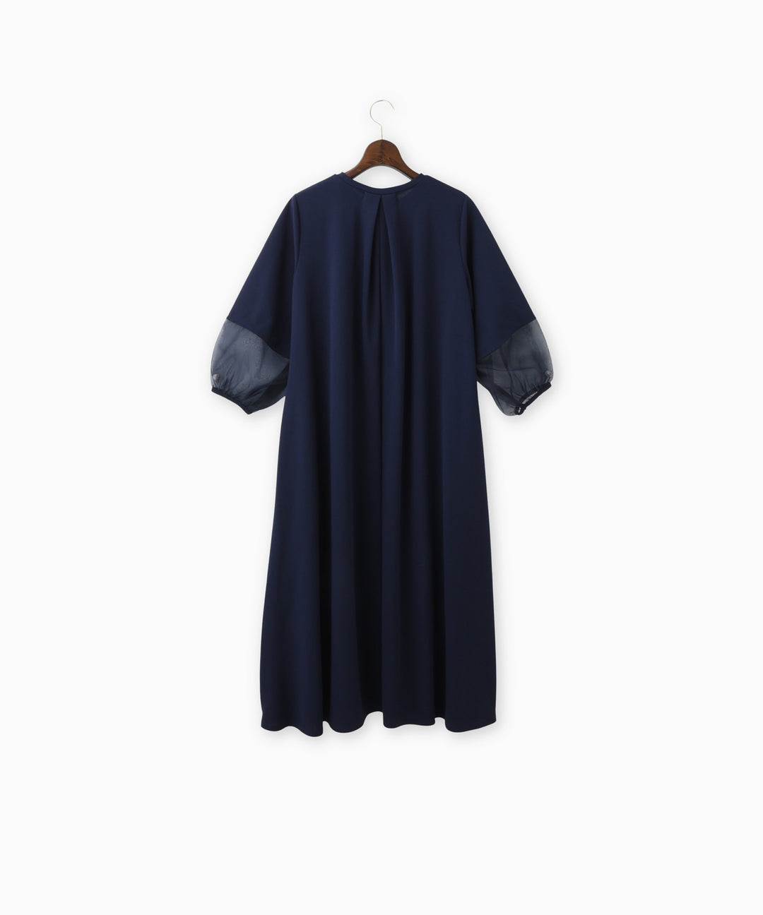 異素材ドッキングジョーゼットワンピース