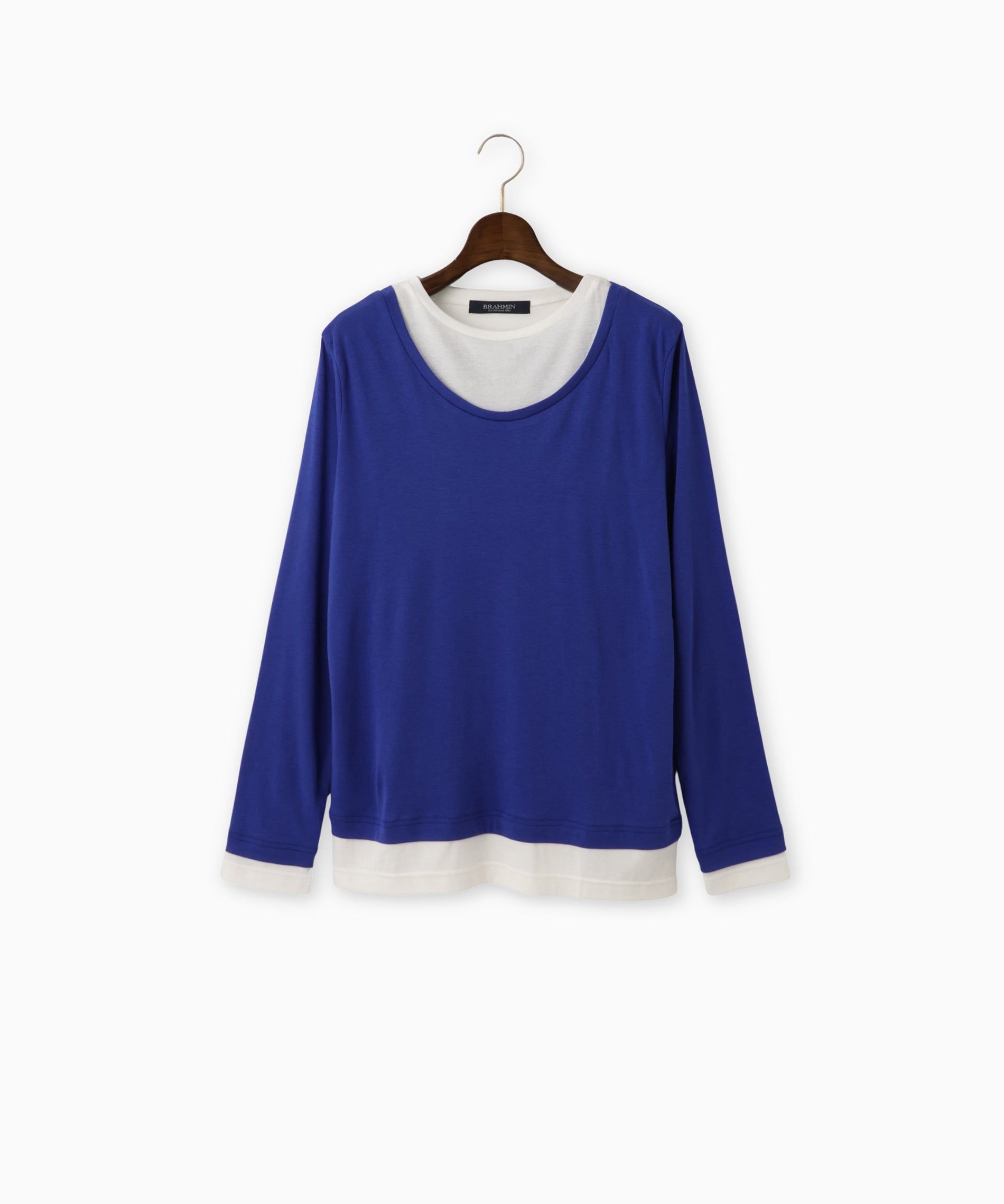 シルクブレンドレイヤード風プルオーバー – FACE SANS FARD