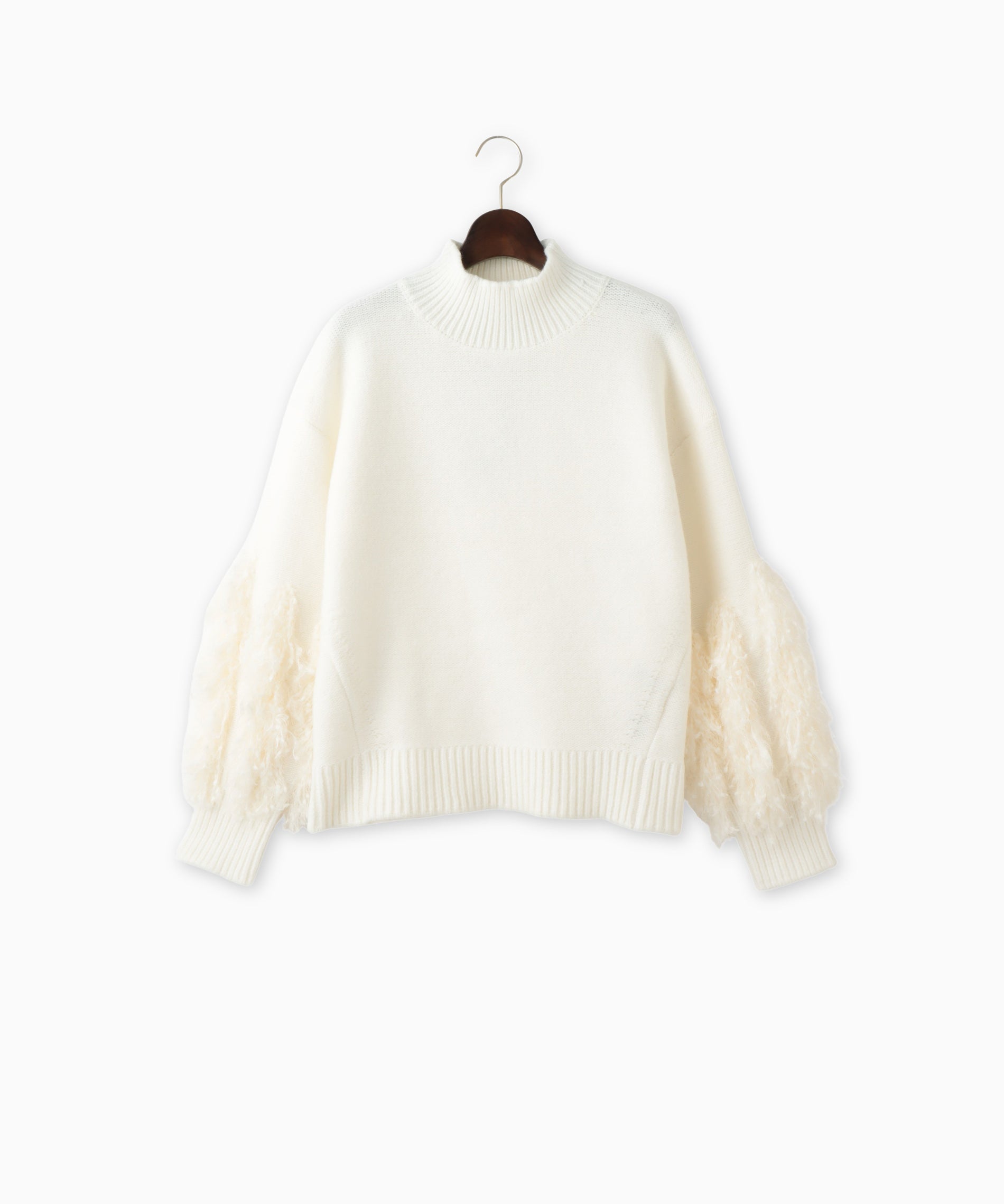 フリンジハイネックニット – FACE SANS FARD