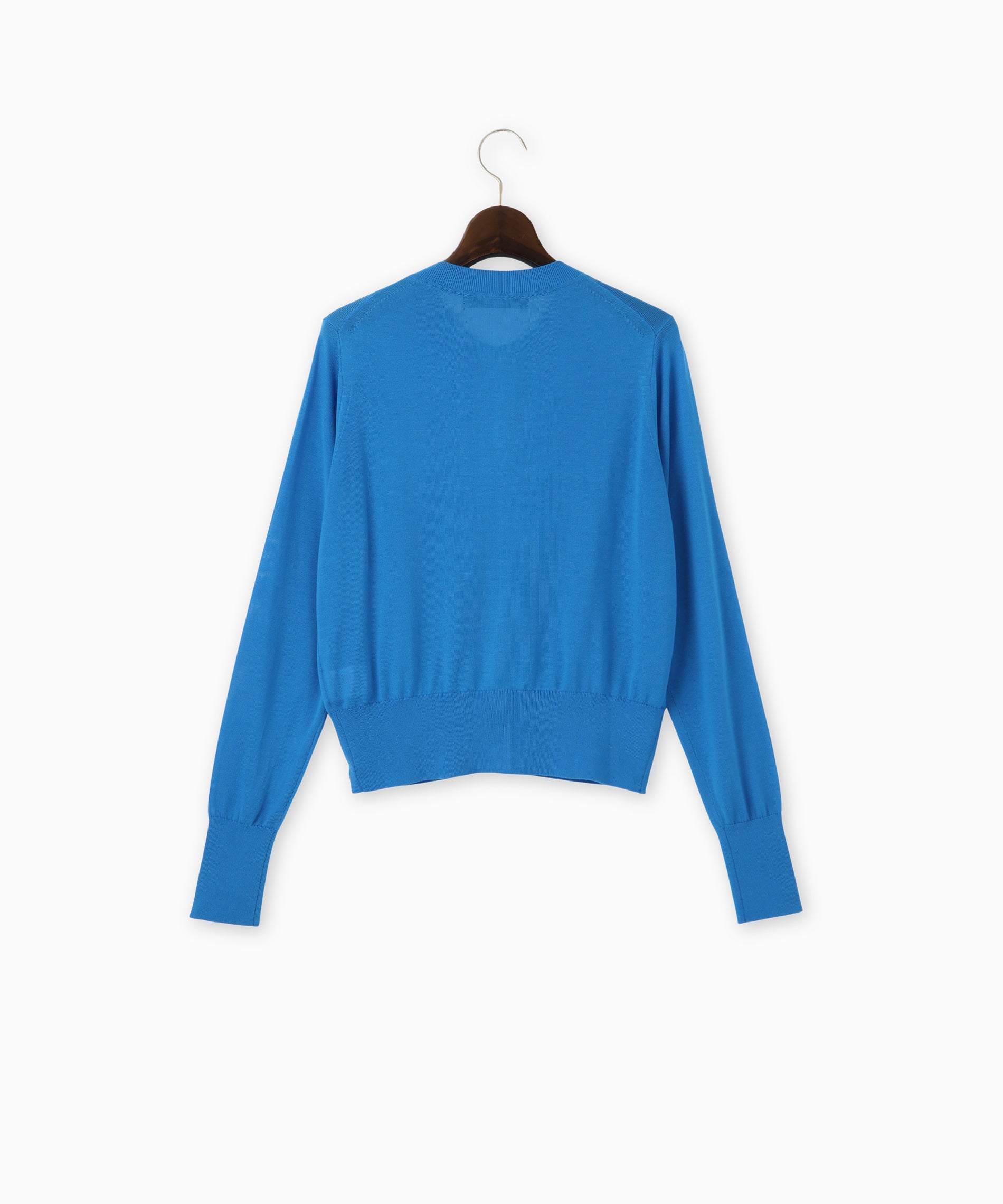 スペシャルデザイン　シーブルーミンク　ショートカーディガン A part by｜【洗える】前後2WAYチャイニーズラクーンショート