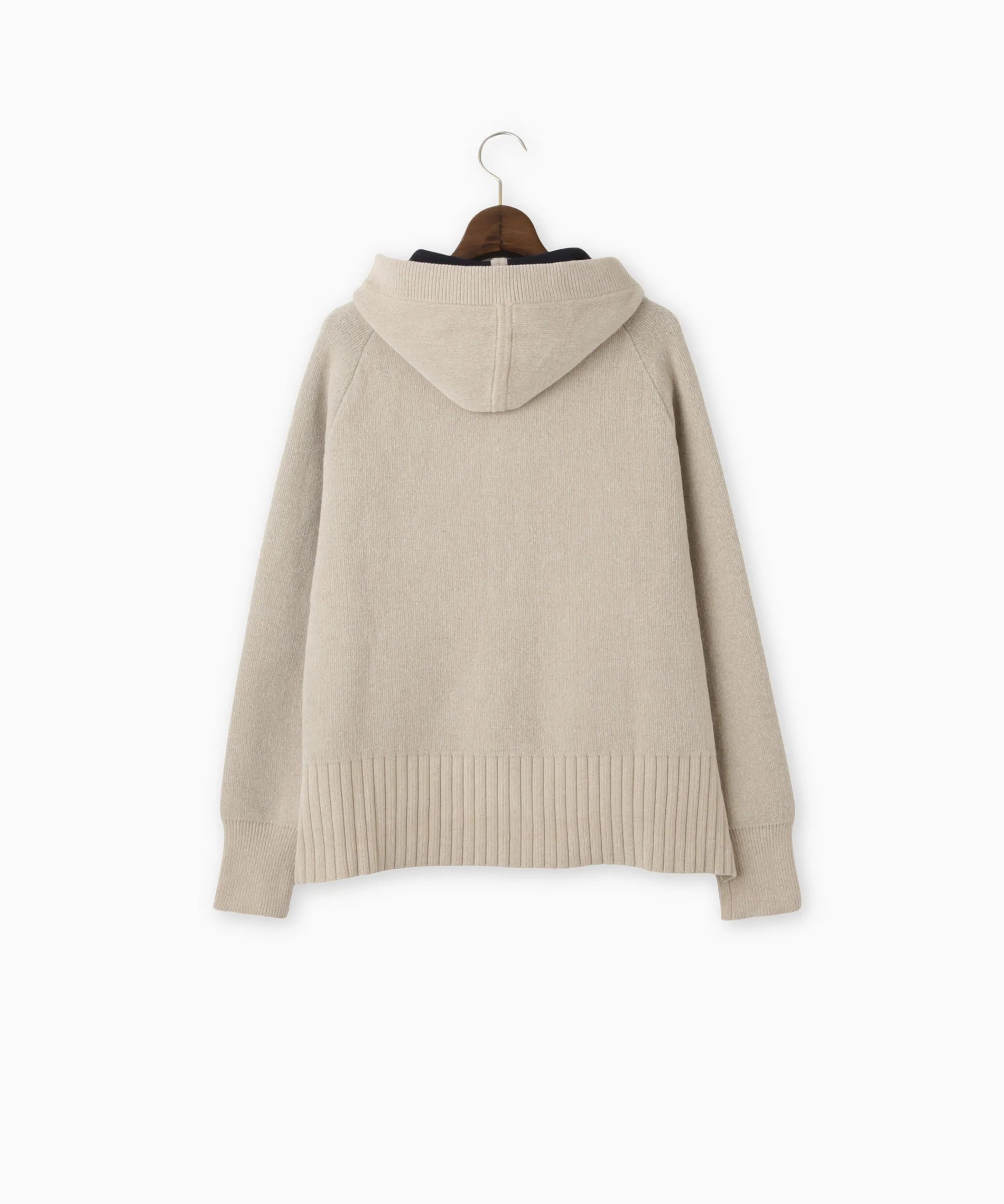 配色モールダブルフェイスニットパーカー – FACE SANS FARD