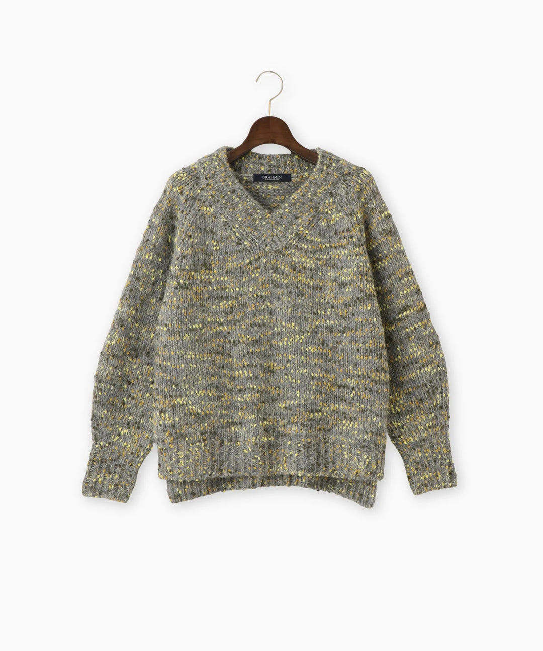 カラーネップニット