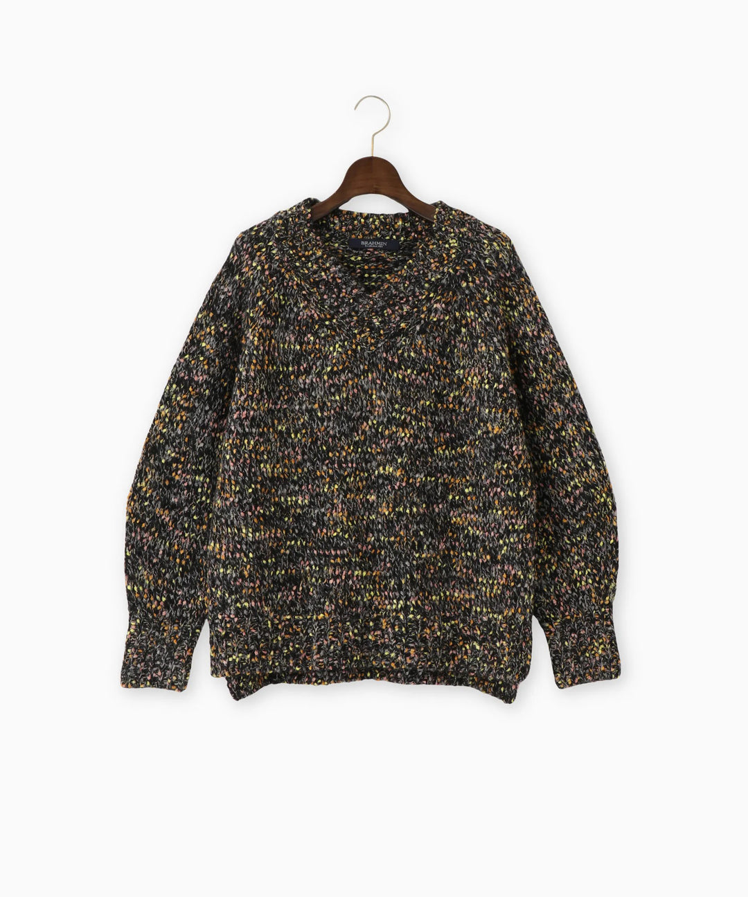 カラーネップニット