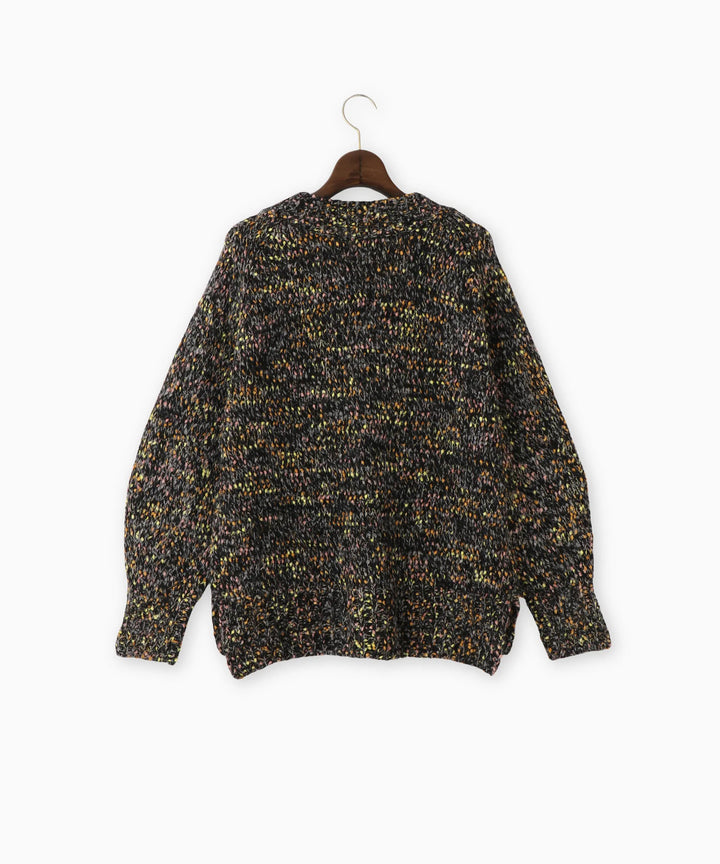 カラーネップニット