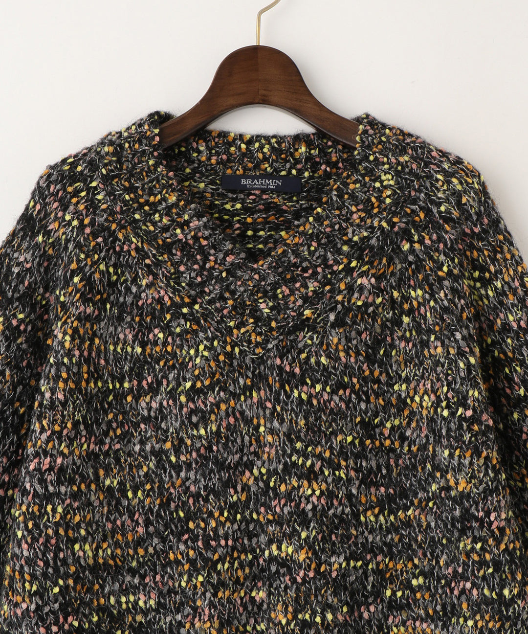 カラーネップニット