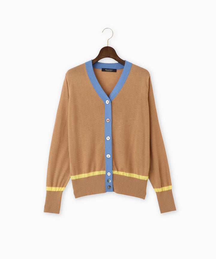 Vネックカラーニットカーディガン