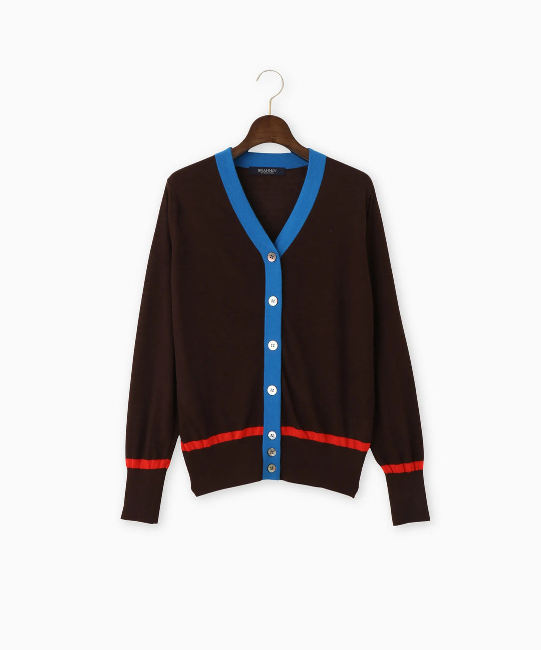 Vネックカラーニットカーディガン