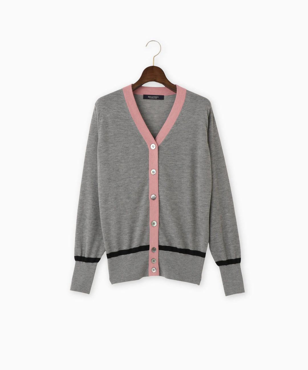 Vネックカラーニットカーディガン