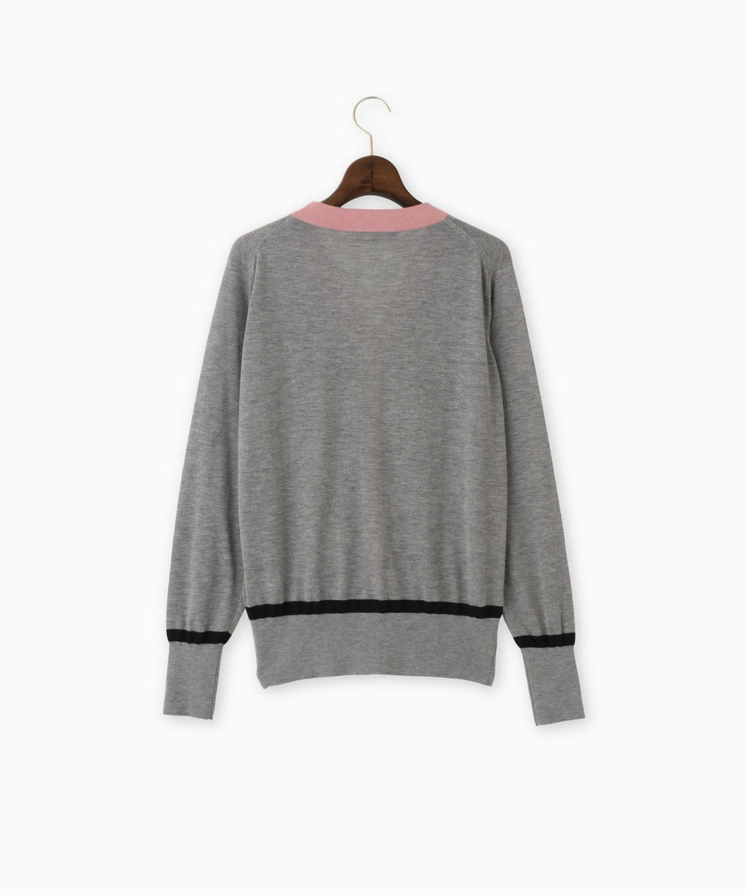 Vネックカラーニットカーディガン