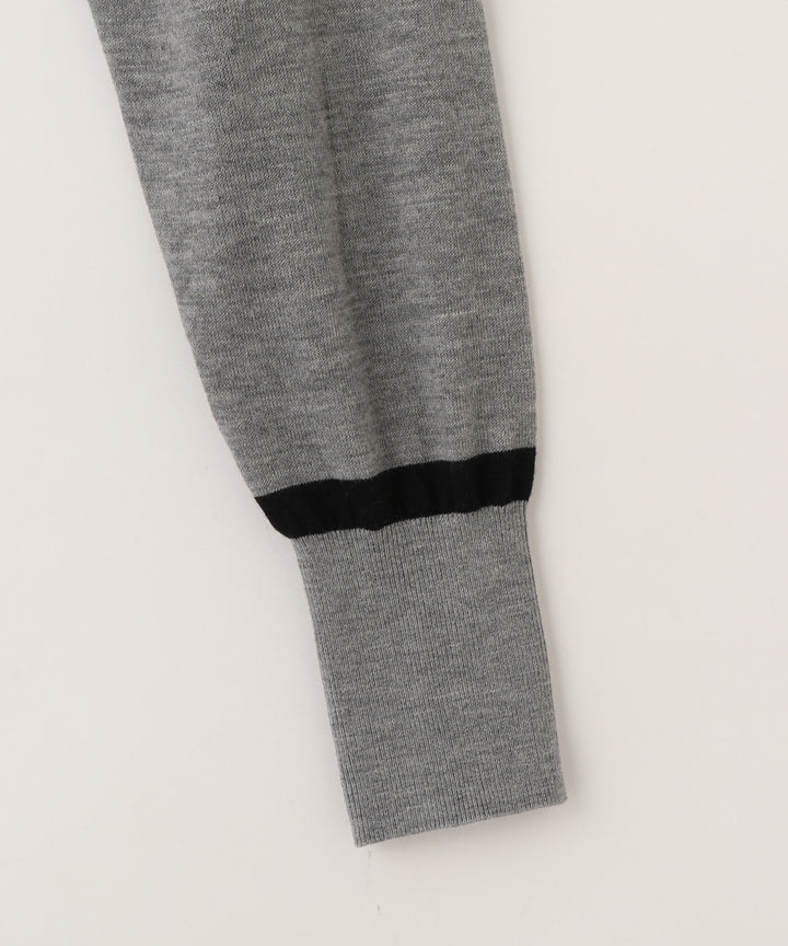 Vネックカラーニットカーディガン