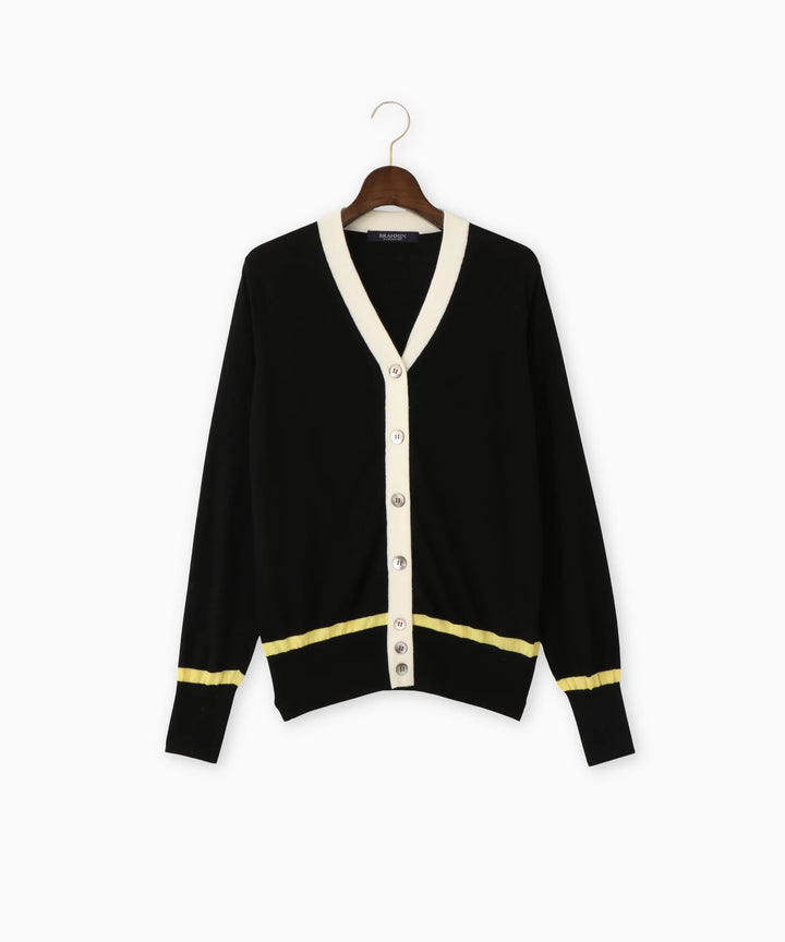 Vネックカラーニットカーディガン