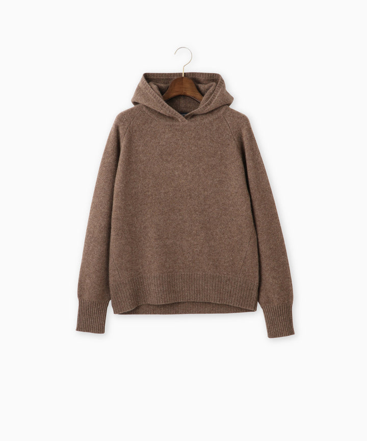 フード付きヤクニット