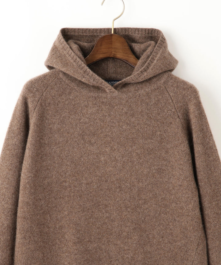 フード付きヤクニット