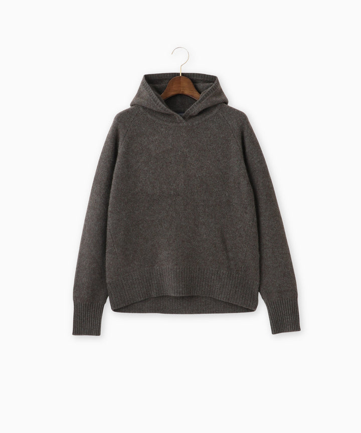 フード付きヤクニット