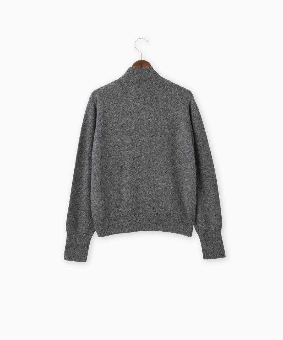 ラクーン混ハイネックニット