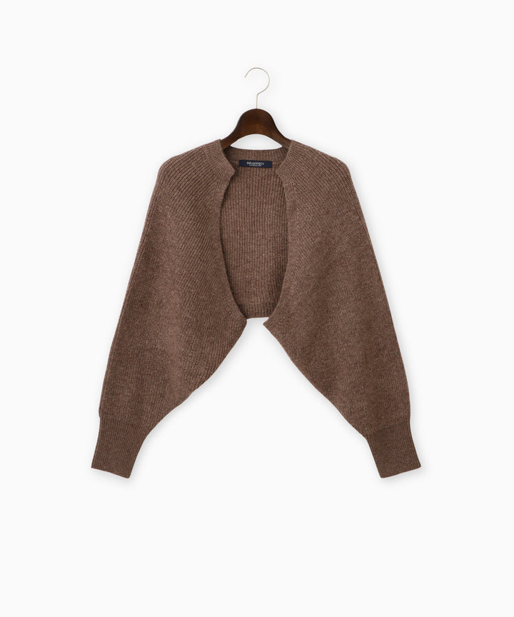 ウール混ボレロ