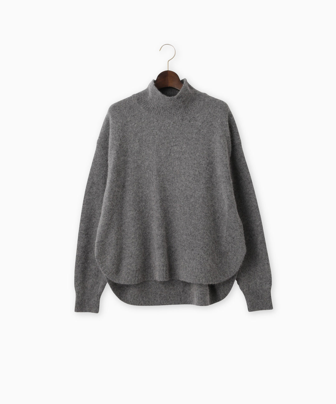 FOX混ラウンドヘムニットプルオーバー