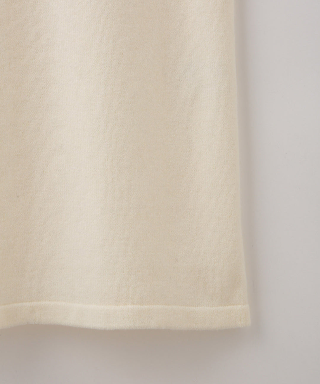 ハーフジップ配色ニットワンピース