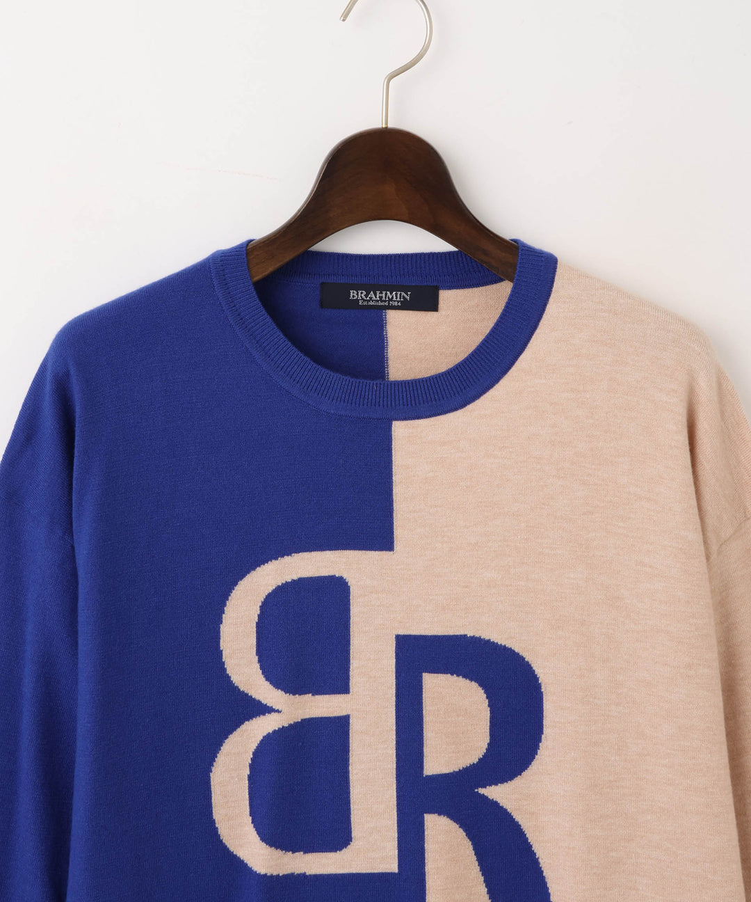 BRロゴインターシャニットプルオーバー