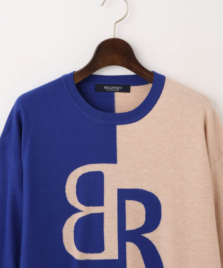 BRロゴインターシャニットプルオーバー