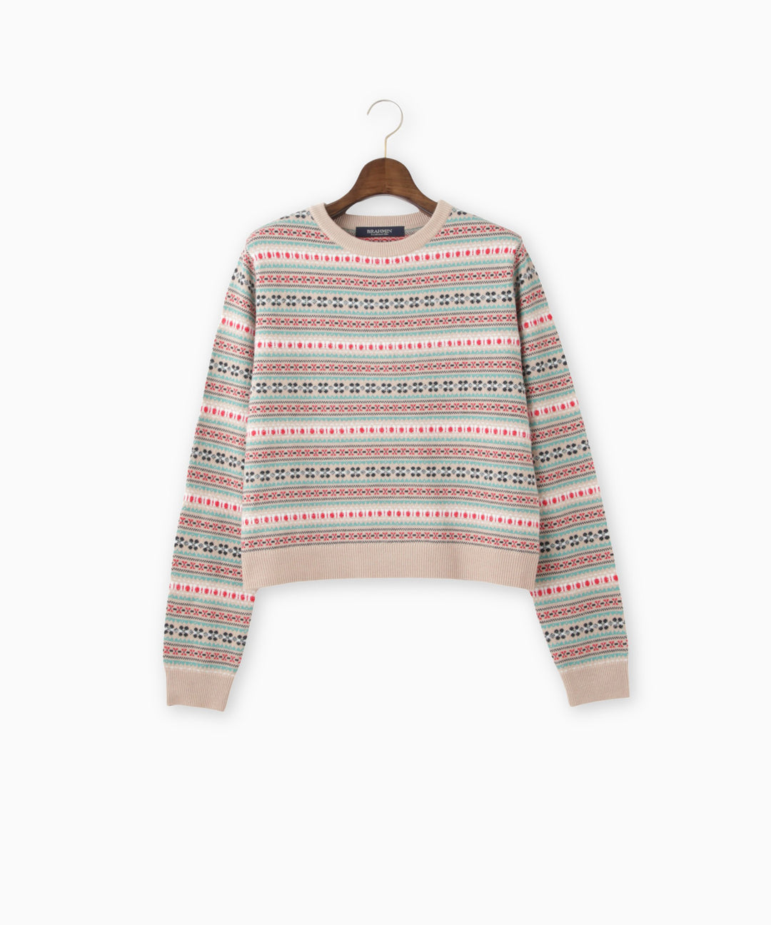 ポップカラーフェアアイルショートニット